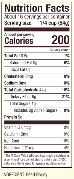 BOB’S RED MILL PEARL BARLEY, 30OZ (PACK OF 1) – NON GMO, VEGAN, KOSHER