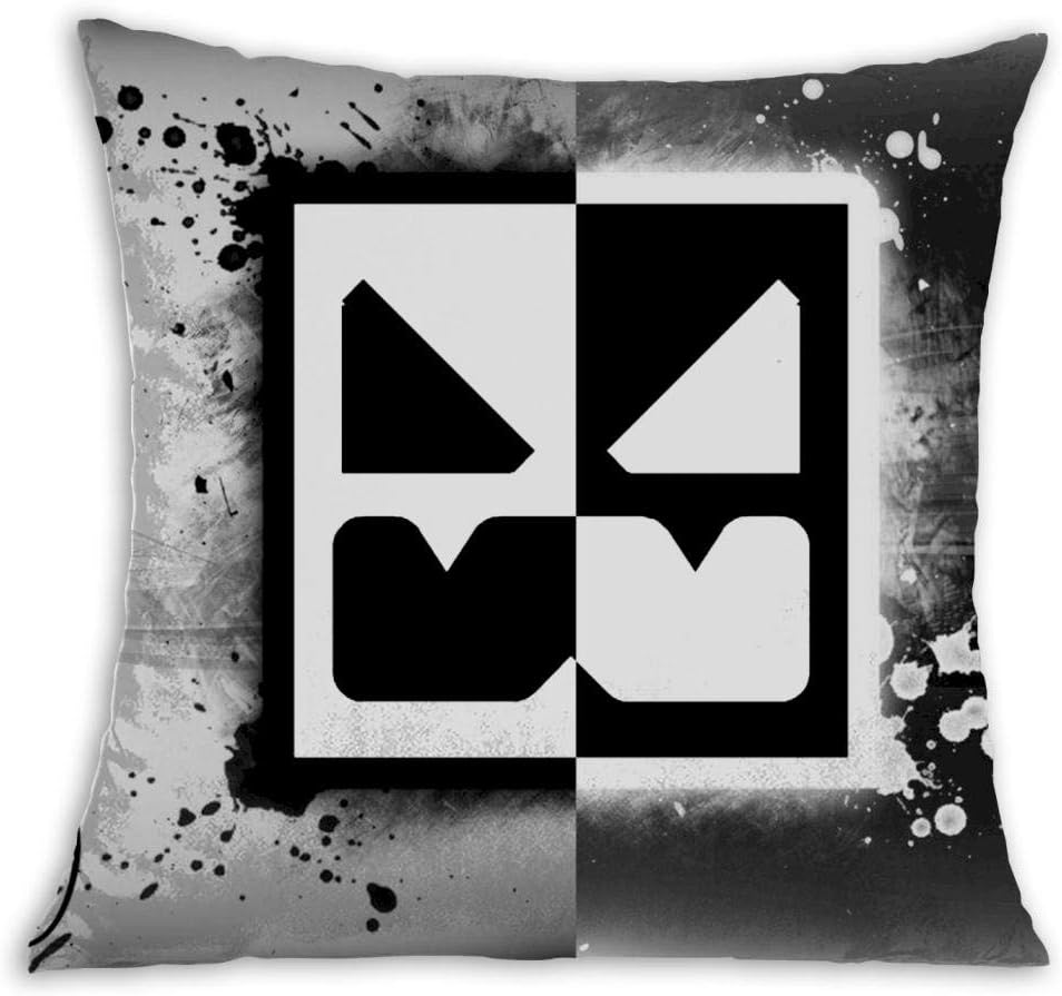 Black White Geo-metry Soft Square Pillow Throw Case 18 X 18 inch Covers Set Cushion Pillowcase Sofa