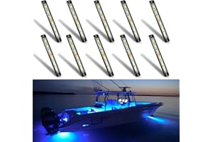 Boaton Marine Led Night Fishing, Boat Interior Courtesy Lights, No Drilling Install, Blue