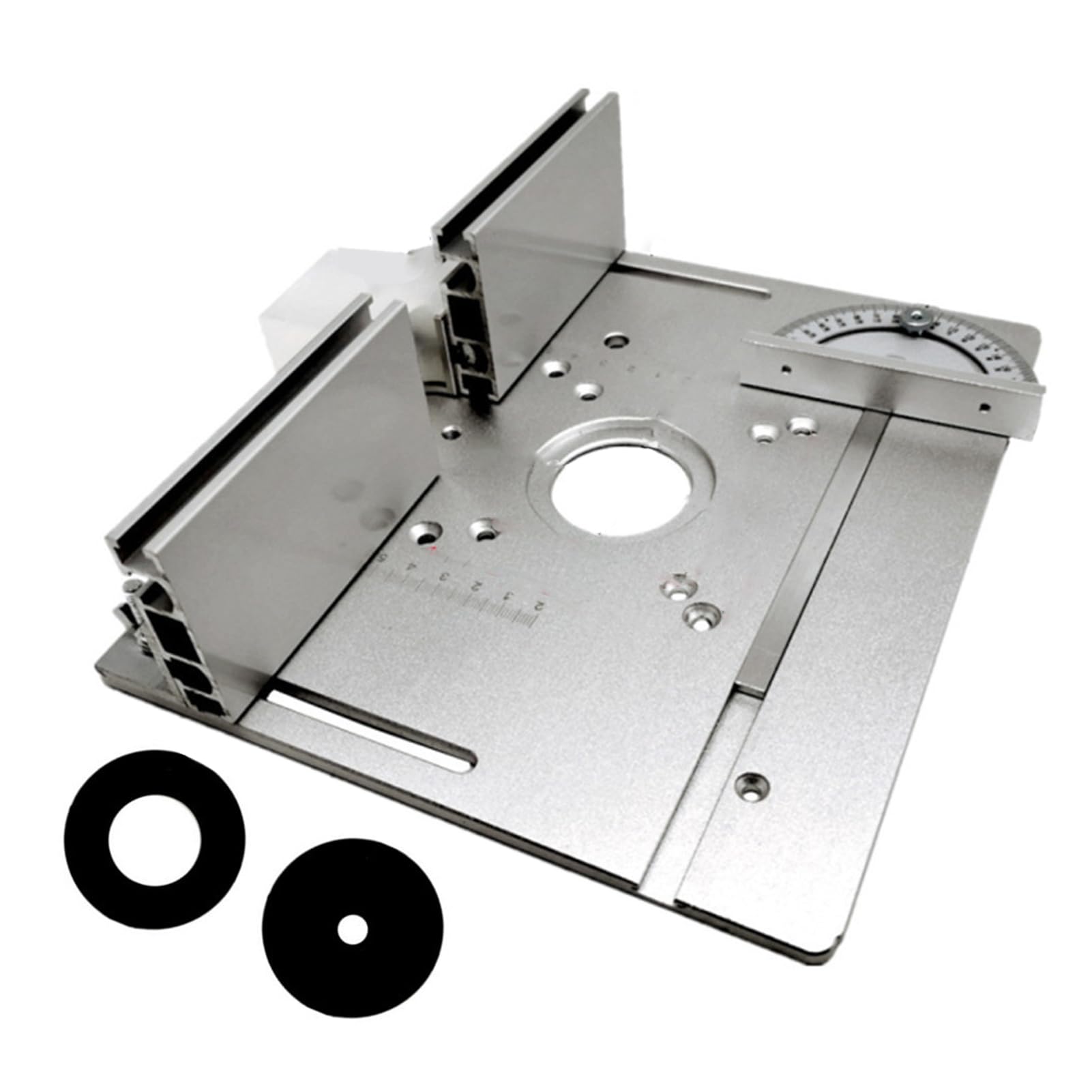 Aluminium Router Table Insert Plate, Multifunctional Woodworking Flip Plate for Trimming, Engraving, and Precision Edge Routing Accessories