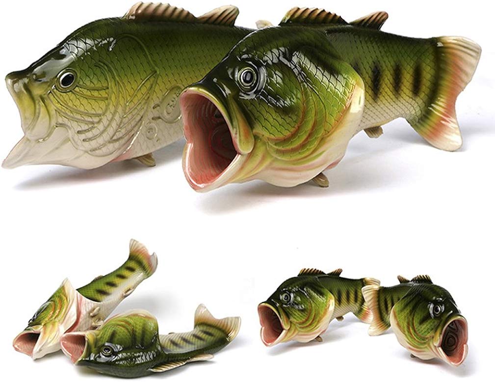 bass sandals fish