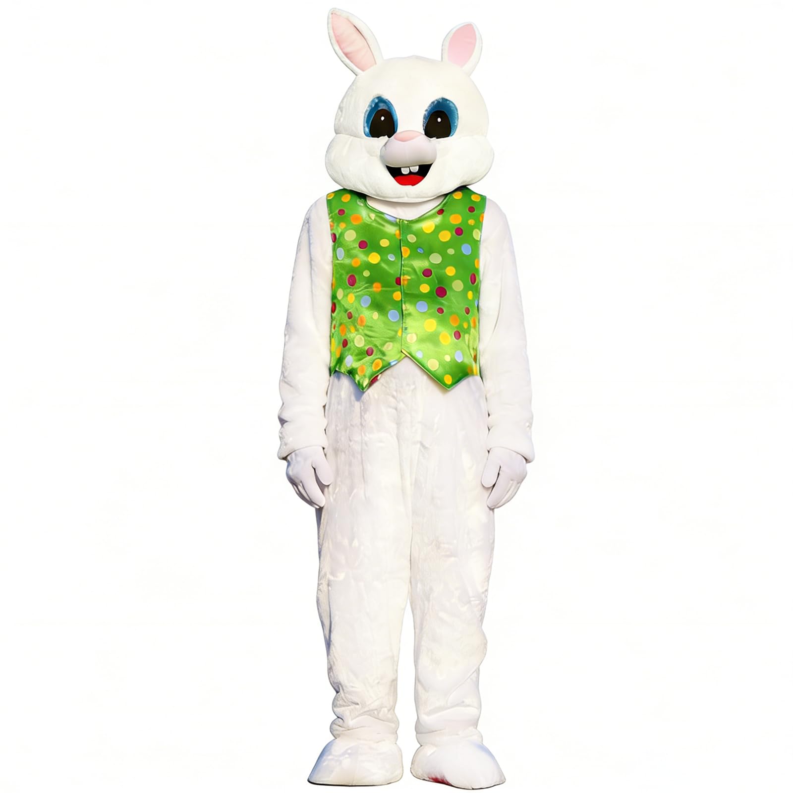 Dacnod Easter Bunny Costume Adult Rabbit Mascot Costume Plush Bunny Cosplay Party Fancy Dress