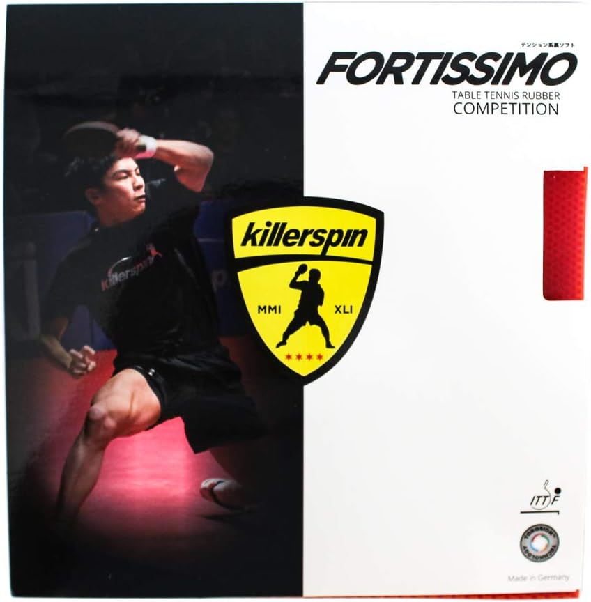 Killerspin Fortissimo Blast Red Max Table Tennis Rubber : Ping Pong Rubber : Sports & Outdoors