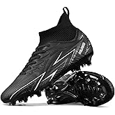 lozoye Indoor Soccer Cleats Mens Womens Turf Soccer Cleats Wide Socer Shoes FG AG TF High Ankle Football Boots