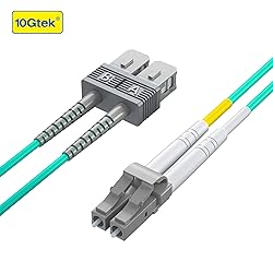 10Gtek Fiber Patch Cable - LC to SC OM3