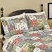 Collections Etc Blossom Floral Patchwork Pillow Sham, Multicolor, Sham