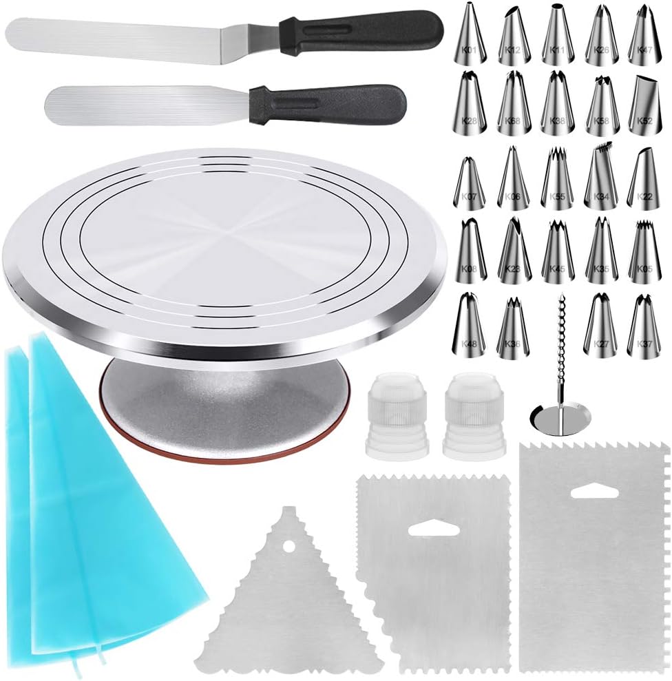 Amazon Com Kootek 35 In 1 Cake Decorating Supplies With Aluminium