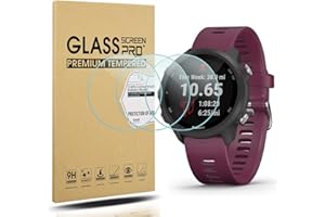 Diruite 3-Pack for Garmin Forerunner 245/245 Music Screen Protector, 2.5D 9H Hardness Tempered Glass Screen Protector for Garmin Forerunner 245/245 Music Smartwatch