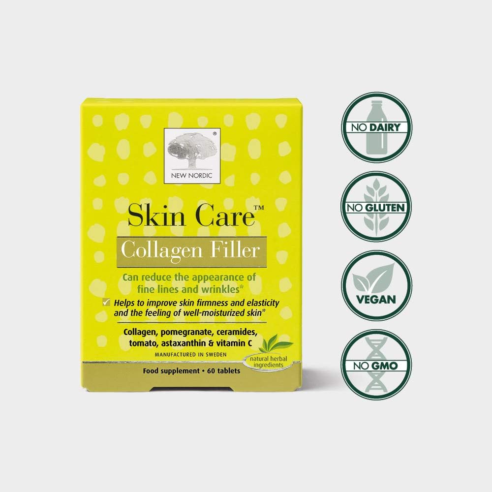 New Nordic Skin Care Collagen Filler - 60 Tablets - Reduce Wrinkles with Marine Collagen Supplement - Dairy Free - Contains Pomegranate - Image 4