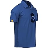 ZITY Mens Polo Shirt Short Sleeve Sports Tactical T-Shirt Athletic Golf Polos Daily Casual Stylish Collared Shirts for Men