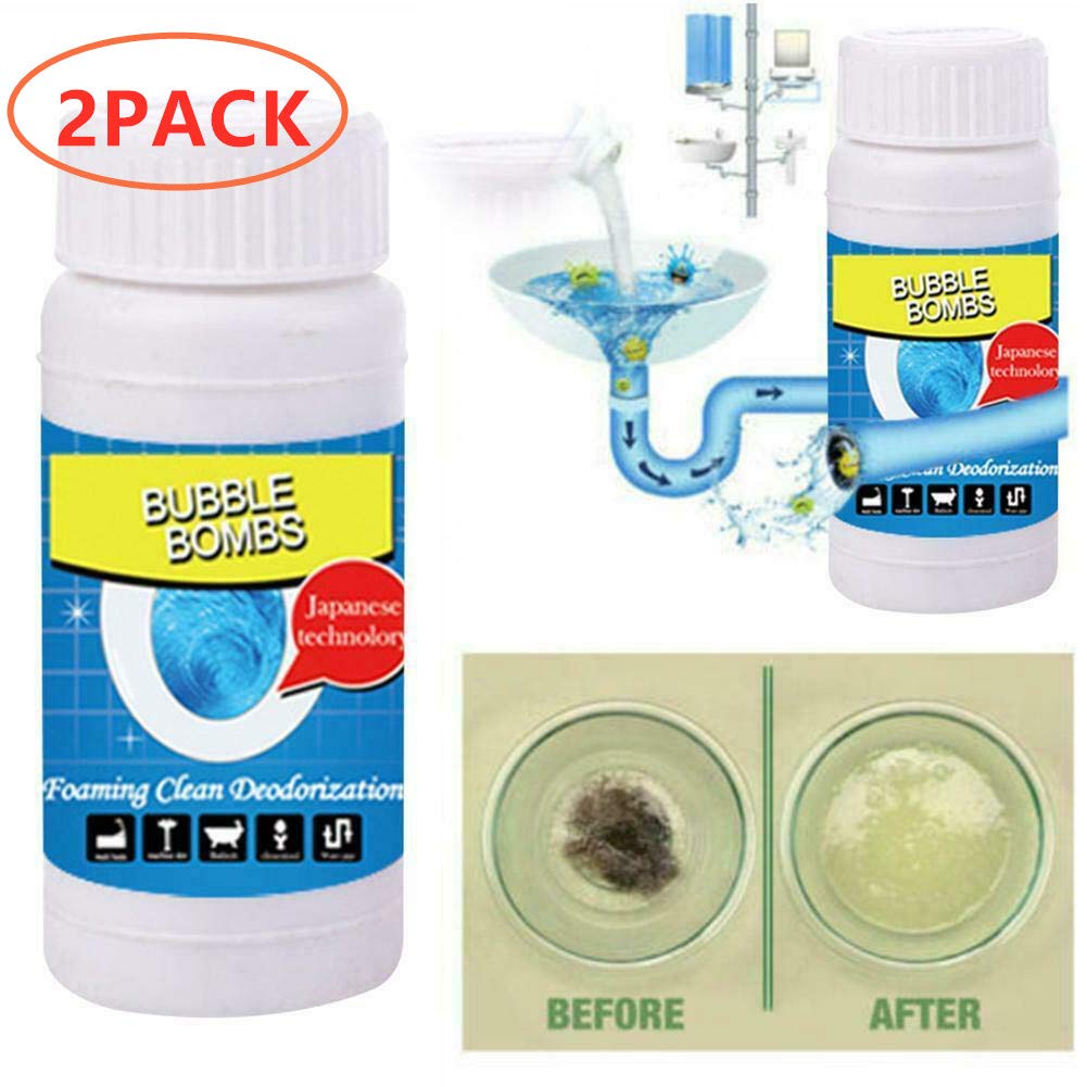 Buy 2PACK AllPurpose Quick Foaming Toilet Cleaner Magic Bubble Bombs