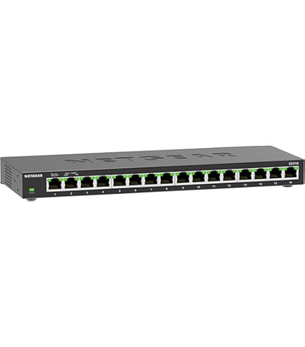Amazon.com: NETGEAR 16-Port Gigabit Ethernet Unmanaged PoE+ Switch