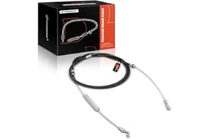 A-Premium Rear Passenger Side Parking Brake Cable Assembly Compatible with Dodge Models: Ram 1500 2002-2008, Ram 2500 2008, R