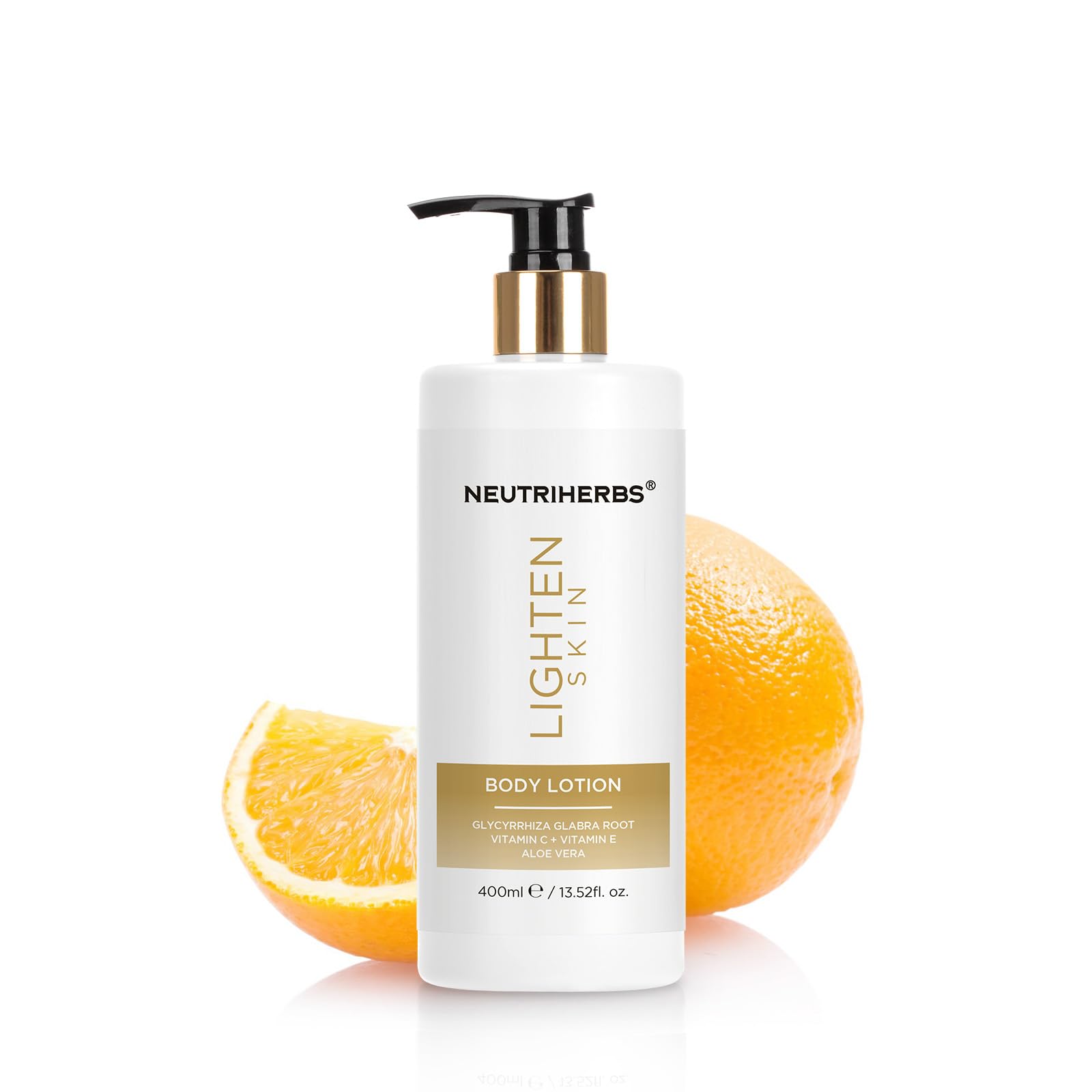 Neutriherbs Brightening Moisturiser BodyLotion, Dry Skin Body Moisturising Lotion-Glow & Hydrate Body Cream, Skin Radiance Cream Moisturiser for Men Women, Even Skin Tone Lotion-Licorice Root+Vit C