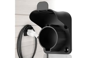 FITGOT EV Charger Holder Wall Mount SAE J1772 Holder, Charging Cable Organizer for Portable Car Charger Cable, Space-Saving EV Charger Holster for Electric Vehicles Indoor Outdoor