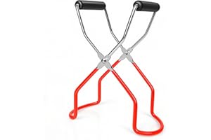 Canning Jar Lifter Stainless Steel Canning Tongs Anti-Slip Canning Tongs Canning Tools Supplies for Canning Jars for Kitchen 