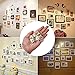 Picture Hangers 2.0, JKtown 160 Pcs Professional Golden Photo Frame Hooks,Heavy Duty Mount Holder Hanging Kit for Wall Mounting with Pin Nails,supports 10-100 lbs
