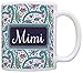 Mimi Gift For Grandma Paisley Print Mimi Birthday Mug 11oz Ceramic Coffee Mug Tea Cup Paisley