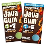 Java Gum - Caffeinated Energy Gum (Spearmint / Peppermint 2 Pack (16 Pcs))