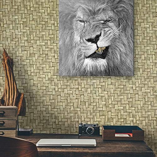 Slavyanski Vinyl Double Rolls wallcovering Wallpaper Wall coverings Textured Rustic Wicker Bamboo Patterned 3D Modern Brown Gold Metallic Textures Stripes Straw grasscloth Pattern 3D Bathroom Kitchen