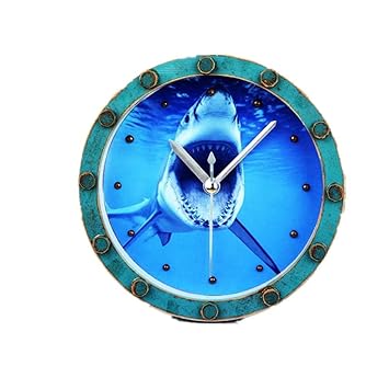 Wecker Der U Boot Hai Aquarium Von Zu Hause Aus Holz Retro