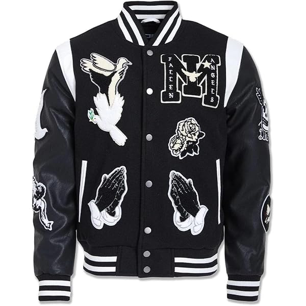 Jordan Craig Hellcat Varsity Jacket, Flame Graphic (US