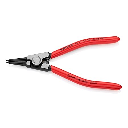 KNIPEX 46 11 A1 Sicherungsringzange für Außenringe auf Wellen schwarz atramentiert mit Kunststoff überzogen 140 mm