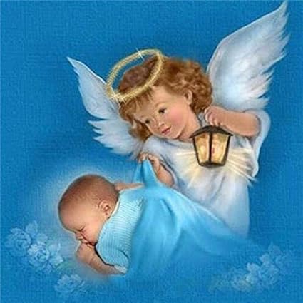 Ryyhd Diamant Peinture 5d Bricolage Diamant Broderie Ange Bebe Fille Plein Carre Religion Decor A La Maison Mosaique Image De Strass Cadeau 3 Square 60x60cm Amazon Fr Cuisine Maison