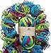 Clearance Pack of 3 Balls Dee Ruffle Scarf Yarn Mix Colors Lot (mix9)