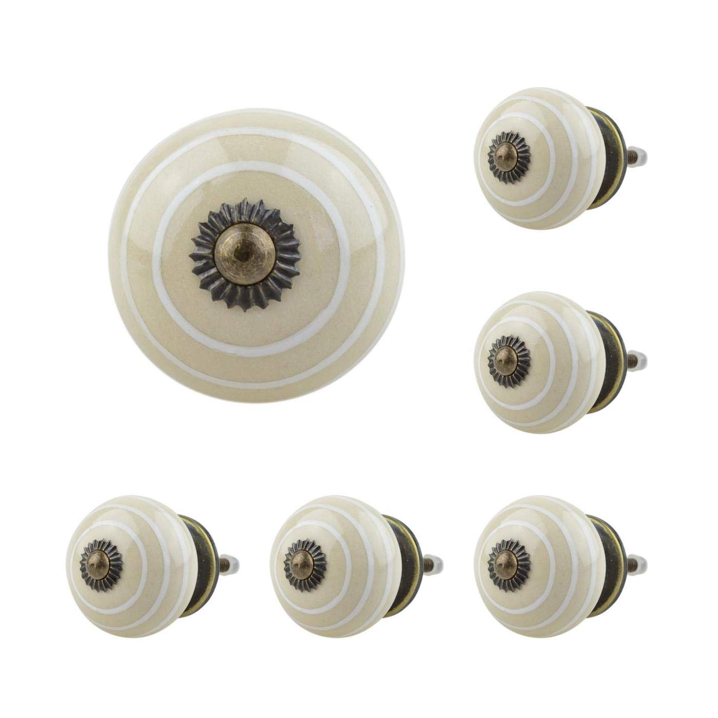 Knöpfe Baumarkt Keramik Porzellan handbemalte Vintage Möbelknöpfe für