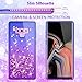 Galaxy Note 9 Case, LK [Gradient Quicksand Series] Glitter Floating Flowing Sparkle Flexible TPU Bling Diamond Clear Protective Case for Samsung Galaxy Note 9 - Purple