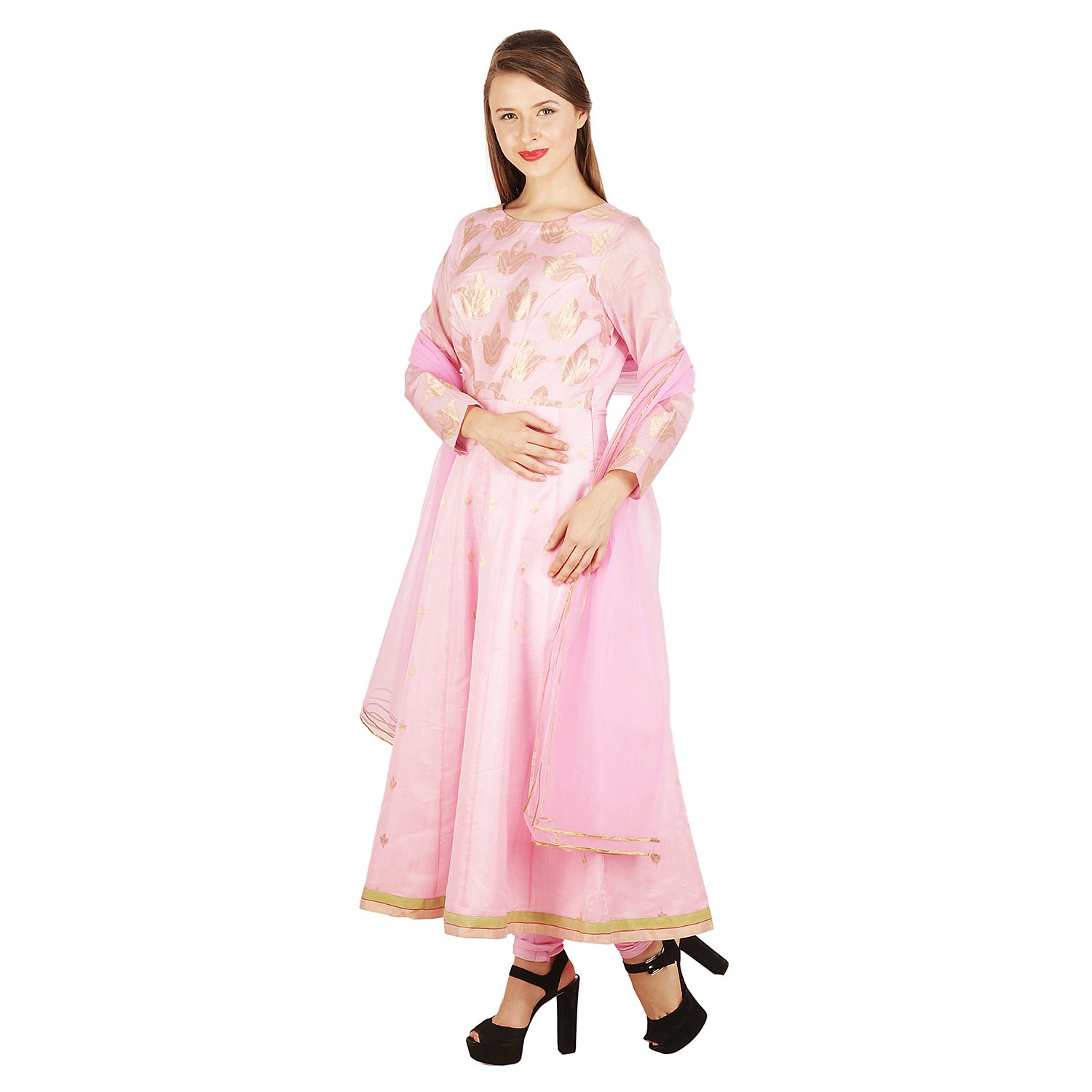 long frock with chunni