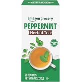 Amazon Grocery, Peppermint Herbal Tea Bags, 20 Ct