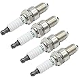 Zreneyfex 4Pcs F6TC Spark Plug Replacement for Bosch W6D W7D Spark Plug Replacement for Honda GX140 GX160 GX200 5.5hp 6.5hp Engine Generator Replace 98079-56841