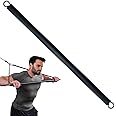 KORIKAHM Non-Detachable LAT Pull Down Bar Cable Attachments for Gym, LAT Pulldown Attachments, Straight Bar, Resistance Band Bar for Weightlifting Workout