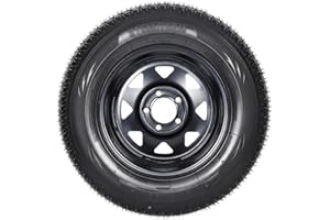 2-Pack Trailer Tire On Rim ST175/80D13 Trailer Tires and Wheels 5 Lug on 4.5 in PCD Trailer Tires with 13 in Rims Load Range 
