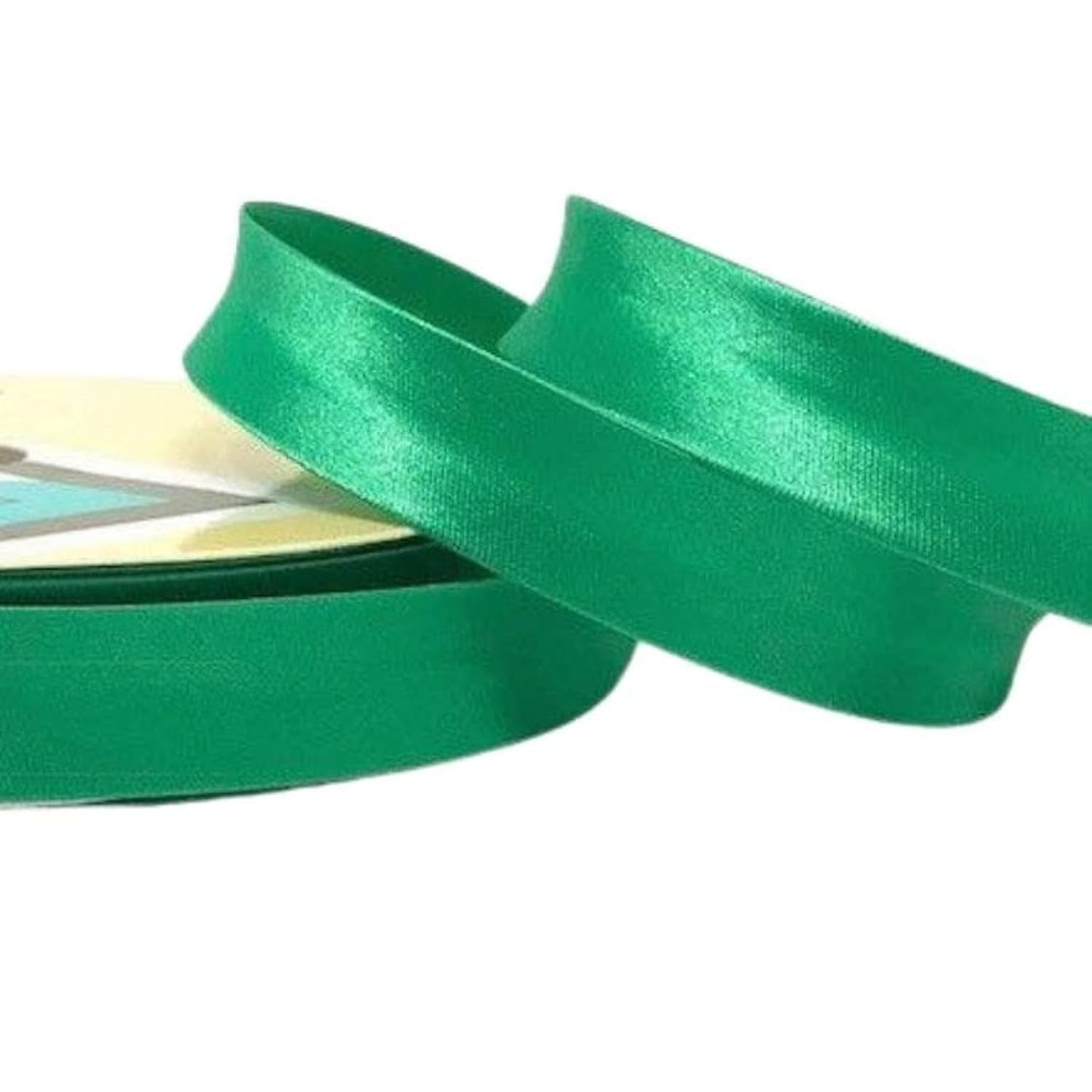 Plush Addict Single Fold Satin Bias Binding Tape for Sewing, Edging, Stitching, Hemming, Trimmings, Accessories, Outfits and Crafts - Seafoam - 18mm Wide x 5 Metre
