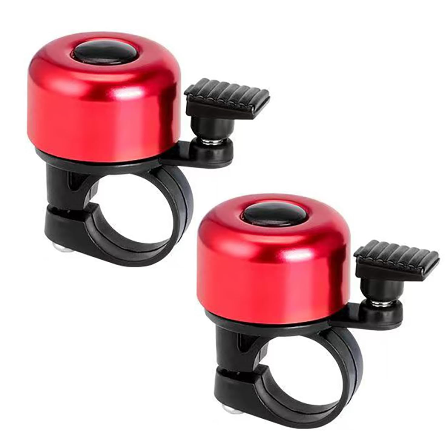 Bike Bell,Bike Bells for Adults and Kids,Crisp Loud Melodious Sound,Bicycle Bell with Loud and Crisp Clear Sound for Road and Mountain Bike Ring Bell (Red-2pack)
