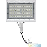 NUWATT 90W LED Flood Light, 3CCT 3000K/4000K/5000K Selectable, IP65 Waterproof Lighting, Adjustable Knuckle Mount, 12600LM, 0