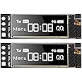 MakerFocus 2pcs I2C OLED Display Module 0.91 Inch I2C SSD1306 OLED Display Module White I2C OLED Screen Driver DC 3.3V~5V for Arduino ESP8266 ESP32 STM32