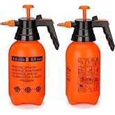 MRPAPA Pressurized Hand Sprayer - Multi-Purpose Garden Sprayer 35 Oz with Adjustable Nozzle (1L-Orange)