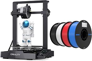 Creality Ender 3 V3 SE 3D Printer Bundle with PLA Filament 4 Packs（Black+White+R
