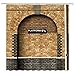 Feierman Platform 9 3/4 Shower Curtain Of King's Cross Station, Secret Passage To The Magic School Shower Curtain Vintage Brown Brick Wall Fabric Shower Curtain 70x70Inches
