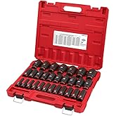 Milwaukee Electric - 29PC IMP Duty 1/2DR Metric DP 6-PT Socket Set