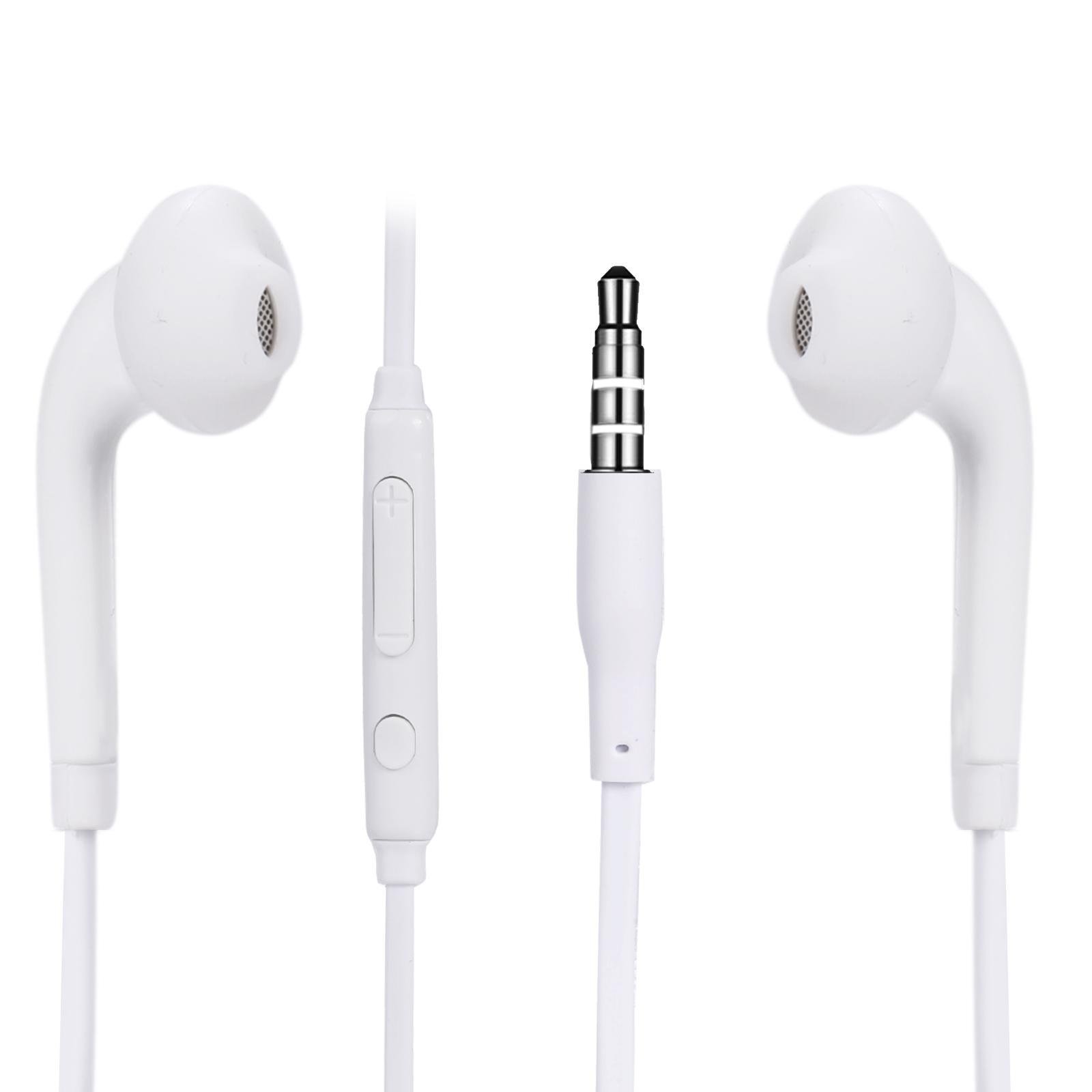 Cnlinkco New Earphone for Smartphone, 3.5mm White Android Earphone with Mic and Volume Control