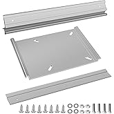 Boat Seat Pedestal Base Slider SP-15900 Tilt-N-Slide Mounting Plate Set for Bench Style Seats, Bench Style Seat Plate on 15-Inch Rails，Heavy-Duty Aluminum Boat Seat Pedestal Base