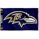 Baltimore Ravens Printed Header 3x5 Foot Banner Flag
