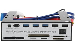 5.25in PC Media Dashboard Front Panel CF TF M2 SD MS Internal Card Reader M.2 B Key NGFF MSATA Optical Drive Adapter Support 