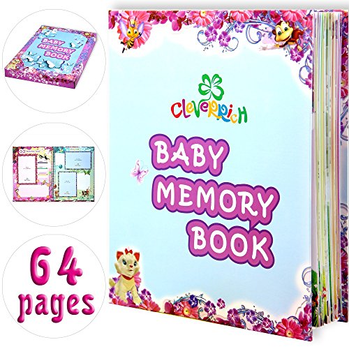 BABY BOOKS - MEMORY BOOK - BABY FOOTPRINT - BABYS FIRST BOOK - BABY ALBUM - BABY JOURNAL
