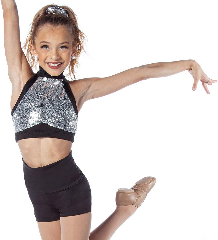 Sequin Crop Top for Girls | Just for Kix | Dance Costume for Girls